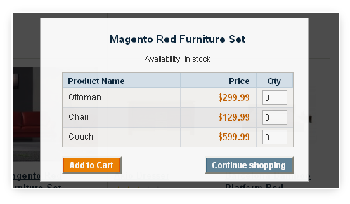 Compete support for different type of Magento products