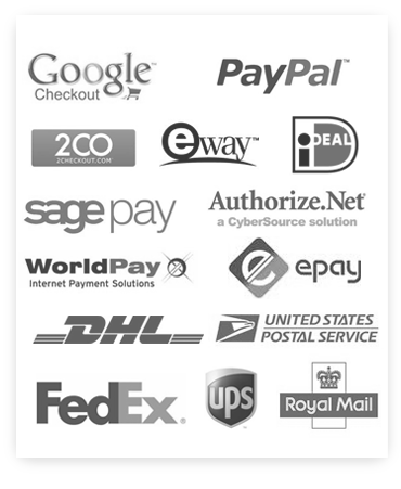 Supports most popular payment and shipping modules