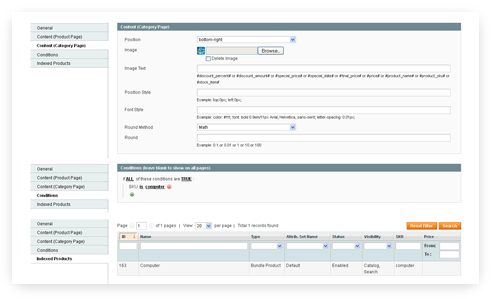 Easy to use admin interface