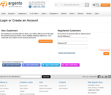 Facebook social network integration