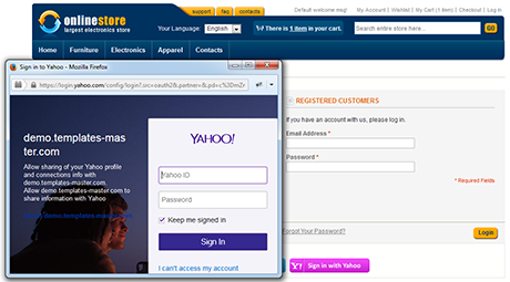 Yahoo login